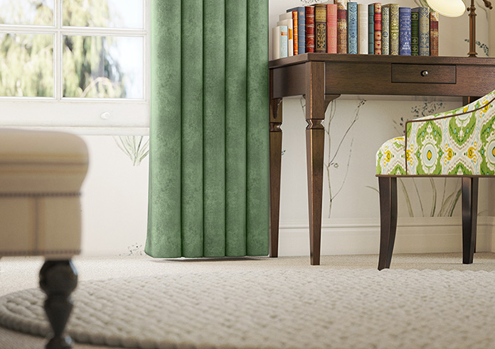 Florence Faux Suede, Hunter Green - Made to Measure Curtains - Image 5